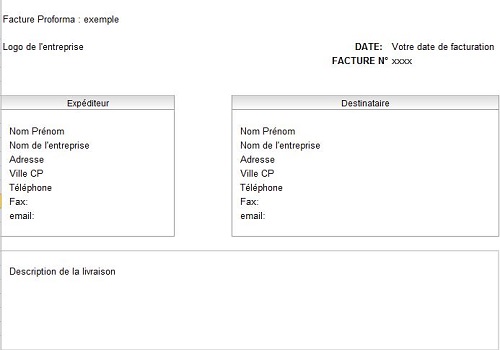 Download Modele Facture Pro Forma Logitheque English