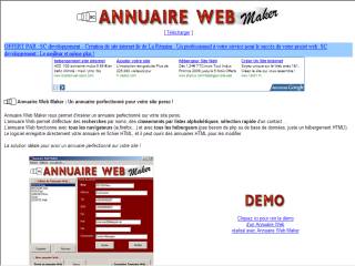 Capture d'écran Annuaire Web Maker