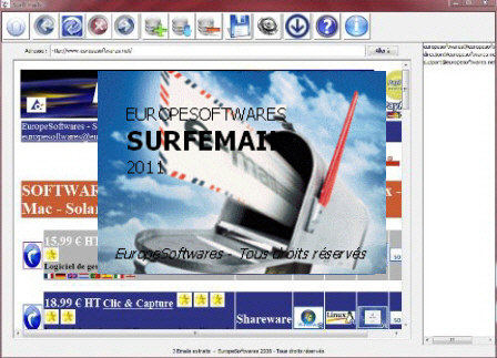 Capture d'écran SurfEmail Capture d'écran SurfEmail