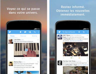 Capture d'écran Twitter iOS Capture d'écran Twitter iOS