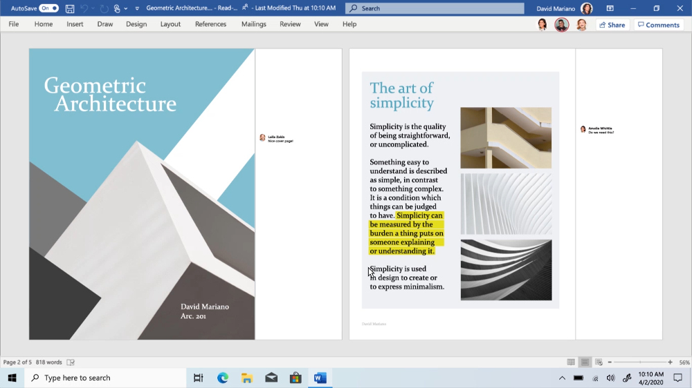 Capture d'écran Microsoft Office 365 Capture d'écran Microsoft Office 365