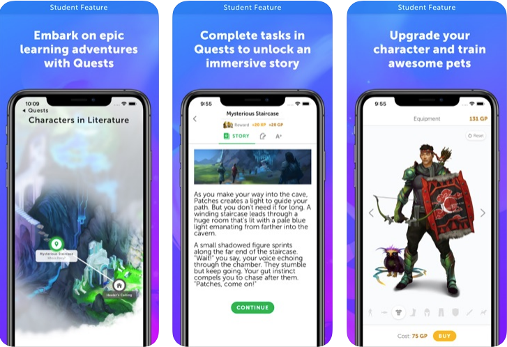 Capture d'écran Classcraft iOS Capture d'écran Classcraft iOS