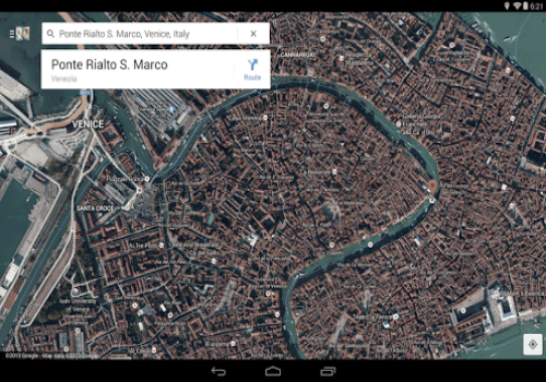 Capture d'écran Google Maps Android Capture d'écran Google Maps Android