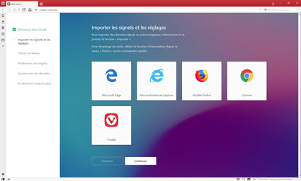 Capture d'écran Vivaldi Linux Capture d'écran Vivaldi Linux