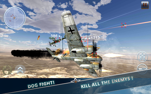 Capture d'écran WW2 bataille des avions 3D