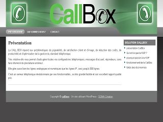 Capture d'écran CallBox Capture d'écran CallBox