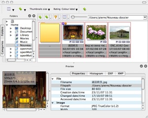 Capture d'écran XnviewMP Mac Capture d'écran XnviewMP Mac