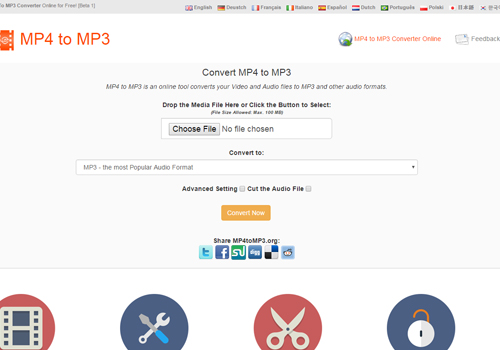 Capture d'écran MP4toMP3