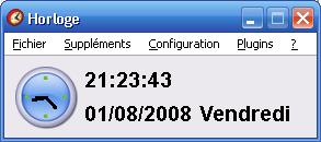 Capture d'écran Horloge MF Capture d'écran Horloge MF