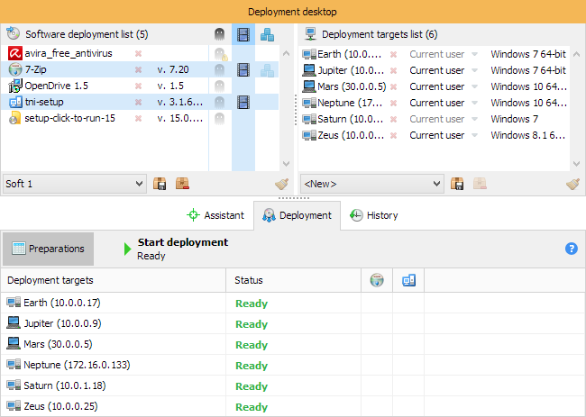 Capture d'écran Total Software Deployment 3.0.0 Capture d'écran Total Software Deployment 3.0.0