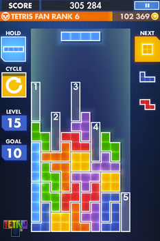 Capture d'écran Tetris Android Capture d'écran Tetris Android