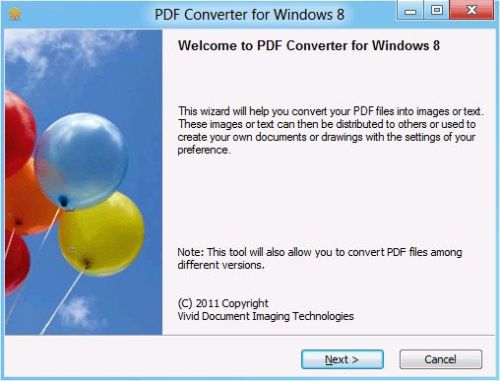 Capture d'écran PDF Converter for Windows 8