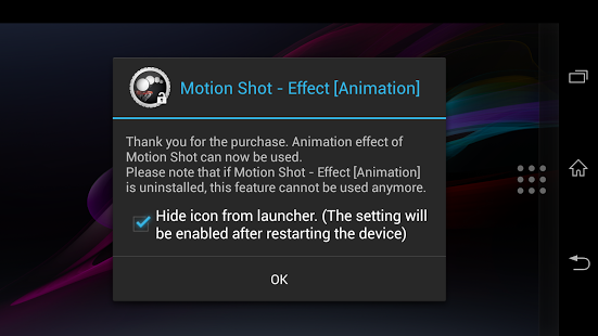 Capture d'écran Motion Shot-Effect [Animation]