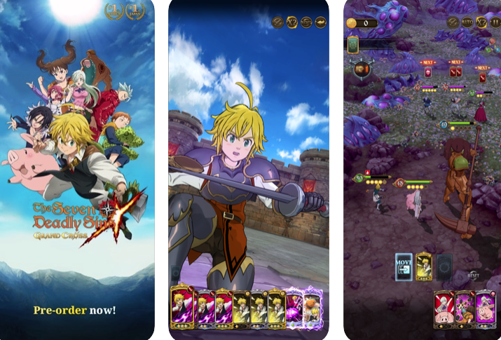 Capture d'écran The Seven Deadly Sins: Grand Cross iOS Capture d'écran The Seven Deadly Sins: Grand Cross iOS