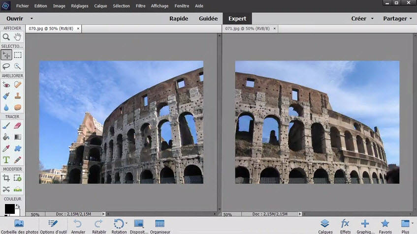 Capture d'écran Photoshop Elements 2019 Capture d'écran Photoshop Elements 2019