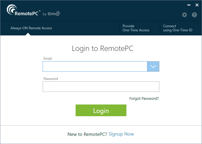 Capture d'écran RemotePC Capture d'écran RemotePC