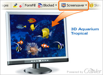 Capture d'écran Crawler 3D Tropical Aquarium Screensaver