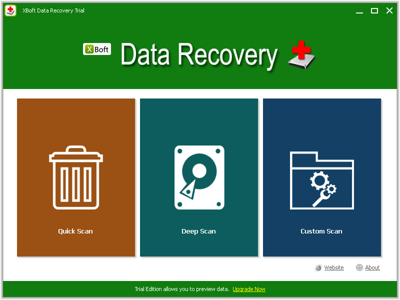 Capture d'écran XBoft Data Recovery