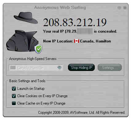 Capture d'écran Anonymous Web Surfing Capture d'écran Anonymous Web Surfing