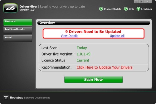 Capture d'écran DriverHive Capture d'écran DriverHive