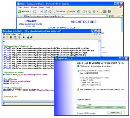 Capture d'écran Updater Capture d'écran Updater