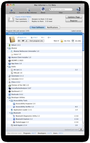 Capture d'écran Mac Informer Capture d'écran Mac Informer
