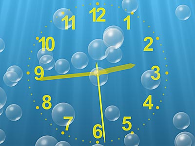 Capture d'écran Underwater Clock Bubbles Screensaver Capture d'écran Underwater Clock Bubbles Screensaver