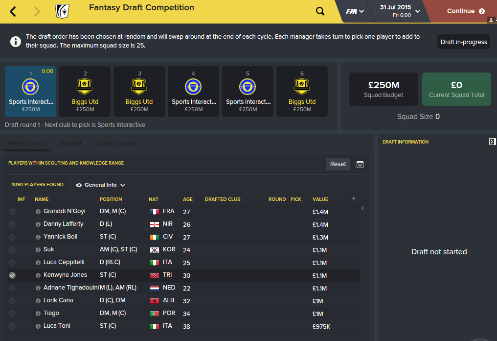 Capture d'écran Football Manager 2016 Capture d'écran Football Manager 2016
