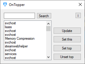 Capture d'écran OnTopper Capture d'écran OnTopper