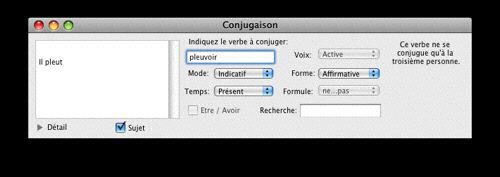 Capture d'écran IConjugue Capture d'écran IConjugue