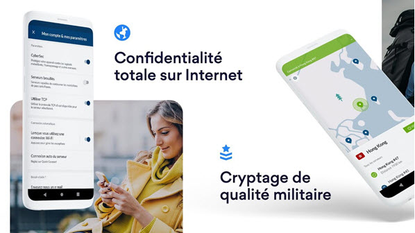 Capture d'écran NordVPN Android Capture d'écran NordVPN Android