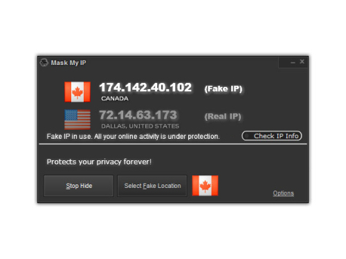 Capture d'écran Mask My IP Capture d'écran Mask My IP