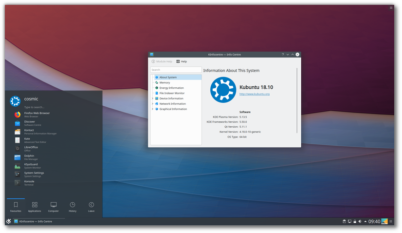 Capture d'écran Kubuntu Capture d'écran Kubuntu