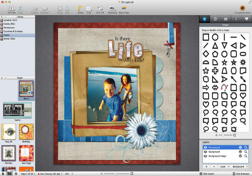 Capture d'écran iScrapbook Mac Capture d'écran iScrapbook Mac