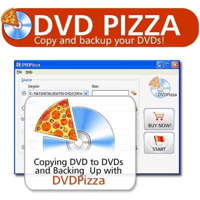 Capture d'écran DVDPizza