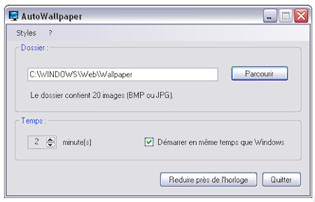 Capture d'écran AutoWallpaper Capture d'écran AutoWallpaper