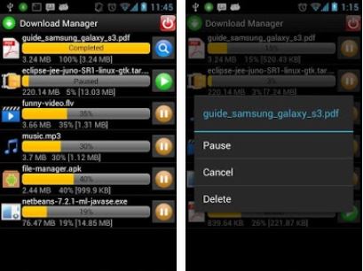 Capture d'écran Download Manager Android Capture d'écran Download Manager Android