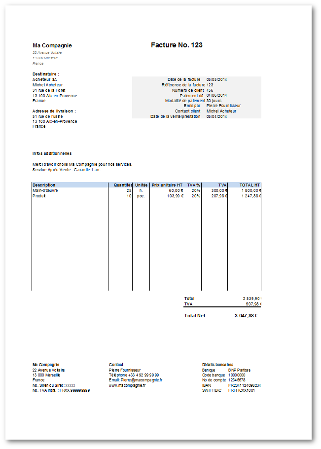 Download Modele Facture Excel Logitheque English