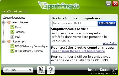 Capture d'écran SparkAngels Capture d'écran SparkAngels