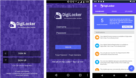 Capture d'écran Digilocker Mobile Capture d'écran Digilocker Mobile