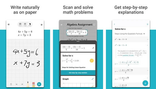 Capture d'écran Microsoft Math Solver Capture d'écran Microsoft Math Solver