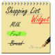 Logo Shopping List Widget