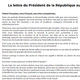 Logo La lettre du Président de la République aux Français