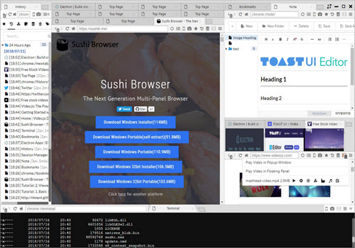 Capture d'écran Sushi Browser Capture d'écran Sushi Browser