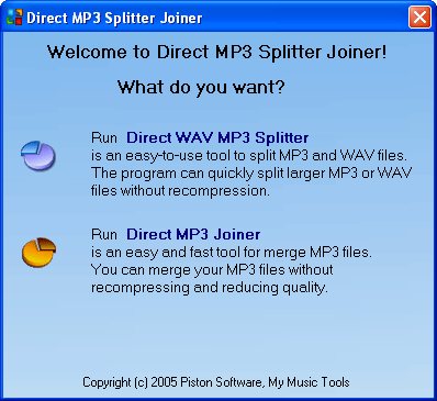 Capture d'écran Direct MP3 Splitter Joiner