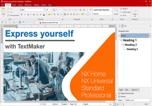 Capture d'écran SoftMaker Office 2018 Capture d'écran SoftMaker Office 2018
