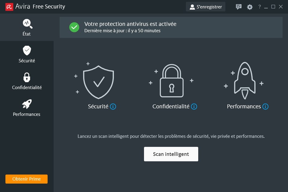 Capture d'écran Avira Free Antivirus Capture d'écran Avira Free Antivirus