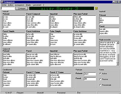 Capture d'écran Conjugaison Capture d'écran Conjugaison
