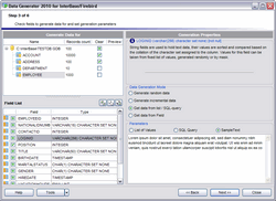 Capture d'écran EMS Data Generator for InterBase/Firebird Capture d'écran EMS Data Generator for InterBase/Firebird