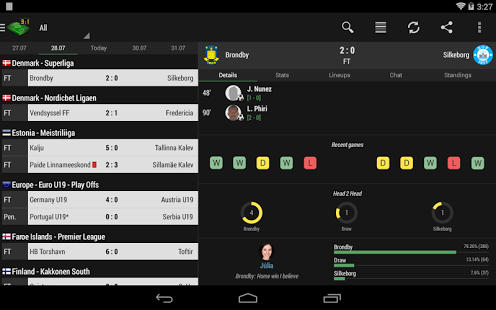 Capture d'écran La Football Livescore App